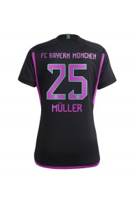 Fotbalové Dres Bayern Munich Thomas Muller #25 Dámské Venkovní Oblečení 2023-24 Krátký Rukáv